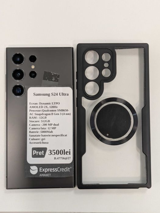 Samsung S24 Ultra B. 47756 garantie 2 ani (ag27 Gara2)