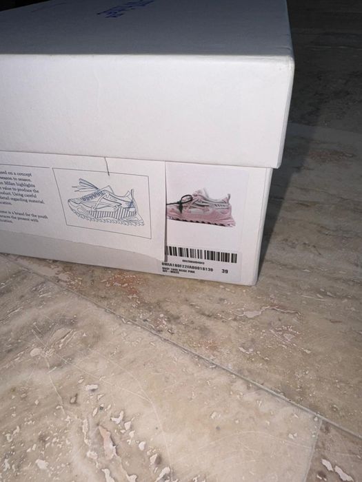 Adidași off-white odsy roz