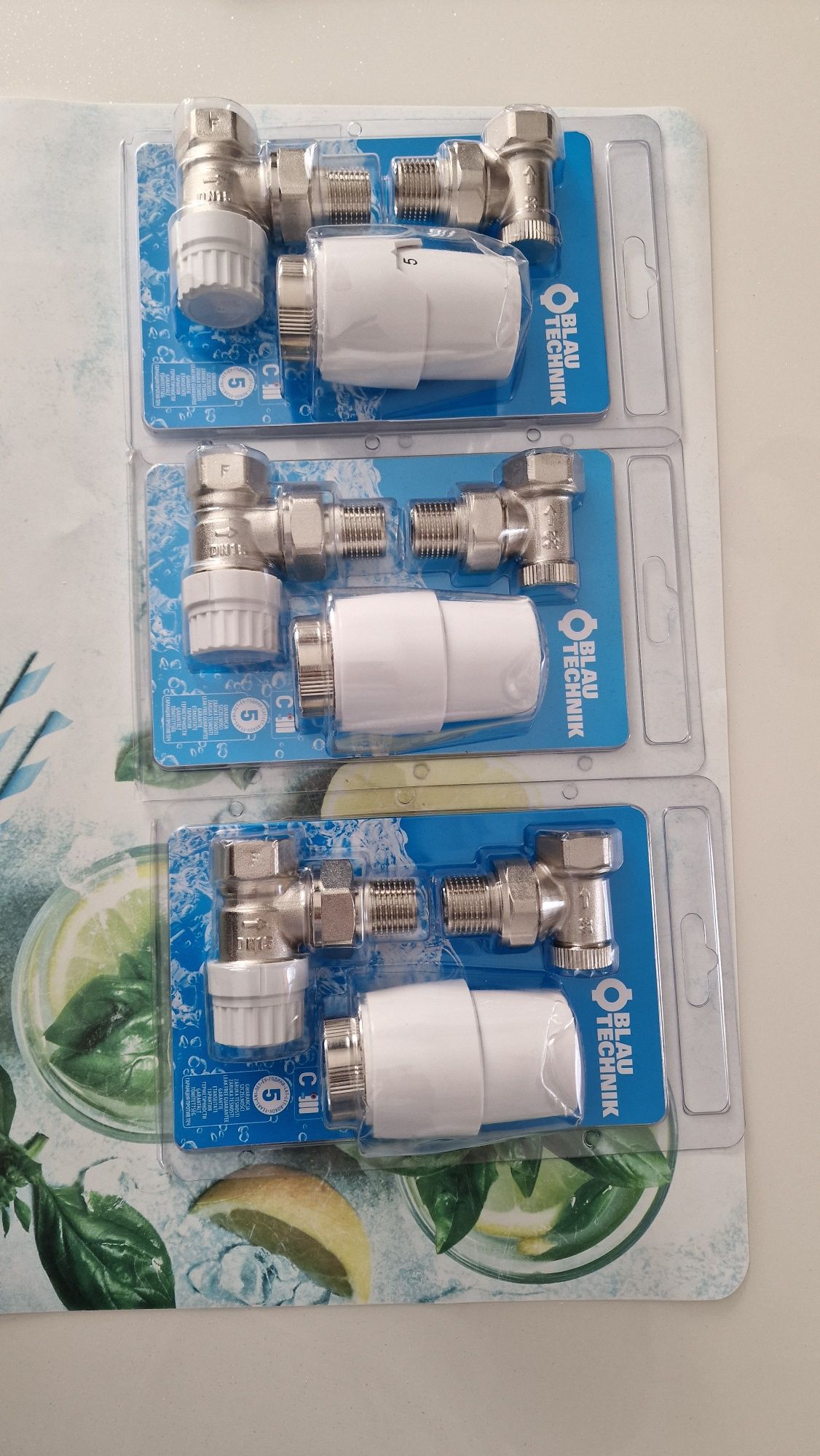 Vand kit complet cap termostat + robinet calorifer retur