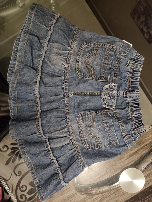 Дънкова пола Tommy Hilfiger, 14г, дънкови облекла 152см. ЯКЕ дънково,