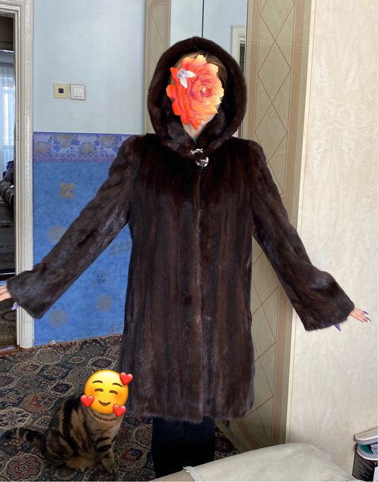 Шуба норковая цельная