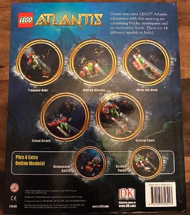 Конструктори книги LEGO Atlantis и City - Лего под формата на книга