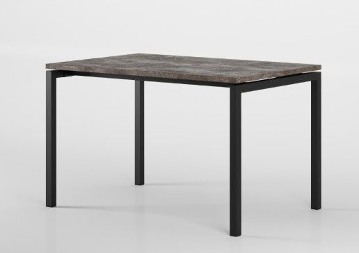 Стол Лофт 1,2х0,8 (750х1200х800) Ателье темное(4 места)