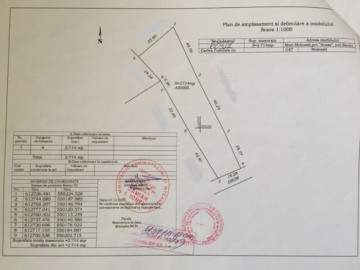 Teren intravilan atractiv/investitie/constructie Comanesti/Moinesti