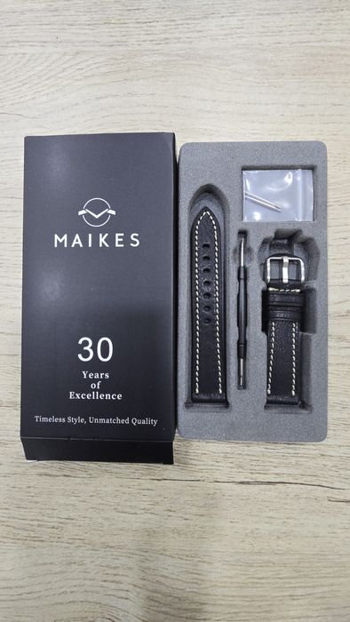 Кожанные ремешки для наручных часов фирмы "MAIKES"