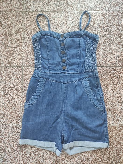 Дамски дънков гащеризон Размер S