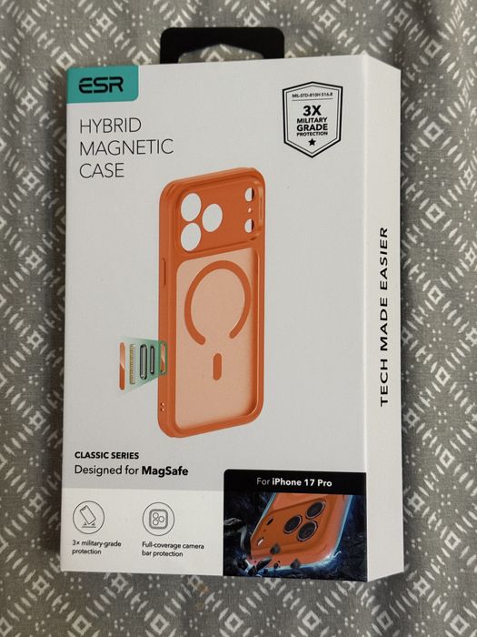 Husa ESR Classic HaloLock iPhone 17 Pro, Orange