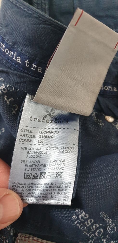 Tramarossa Italy Slim Fit Mens Size 31/34 НОВО! ОРИГИНАЛ! Мъжки Дънки!