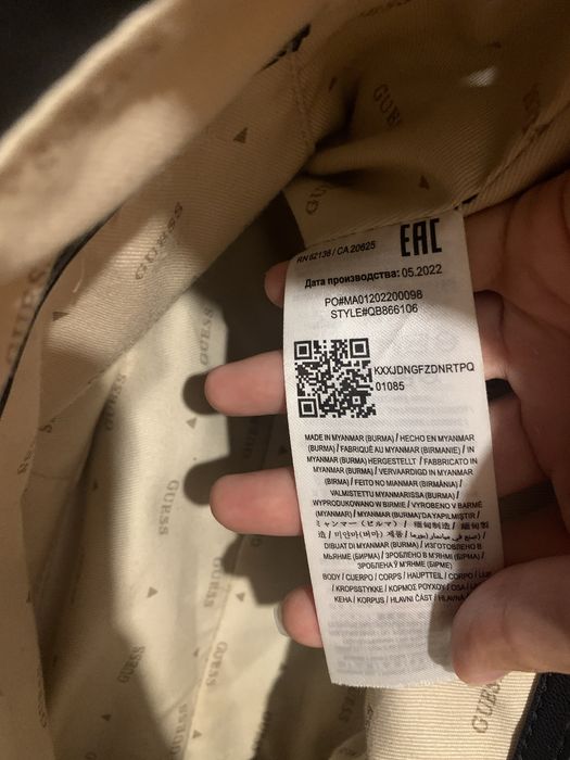 Geanta din piele Guess de umar