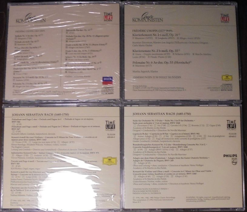 Vand colectie 16 CD-uri noi  ''Mari compozitori''