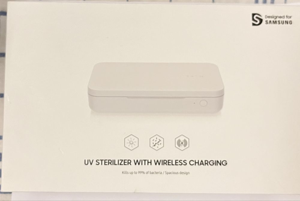 Sterilizator UV cu încărcare wireless