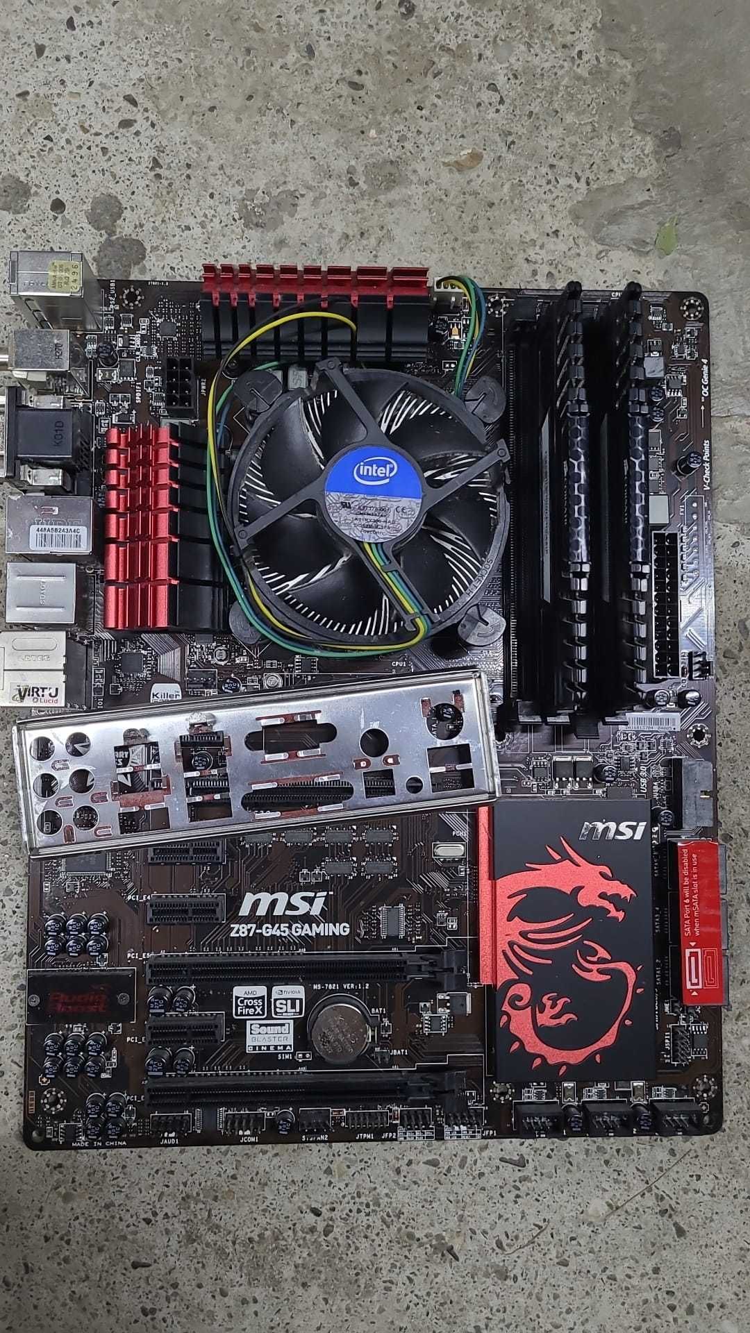 kit gaming MSI Z87-G45 Gaming + CPU Intel i5-4670k +8 gb ram