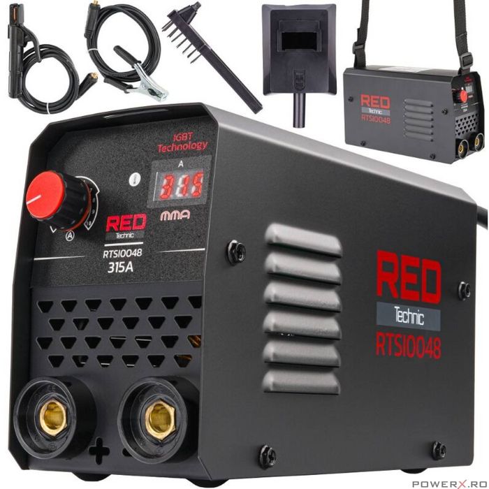 Aparat pentru sudura tip invertor, MMA IGBT, 315 Amperi, Red Technic