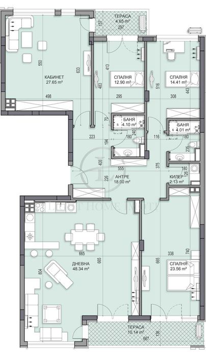 Продава се Многостаен апартамент в Пловдив, Гагарин - 228 кв.м за 1186 €/кв.м - Снимка #7