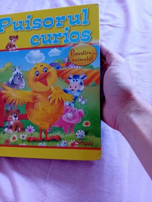 puișorul curios carte povesti bebe editura Crișan poveste animata