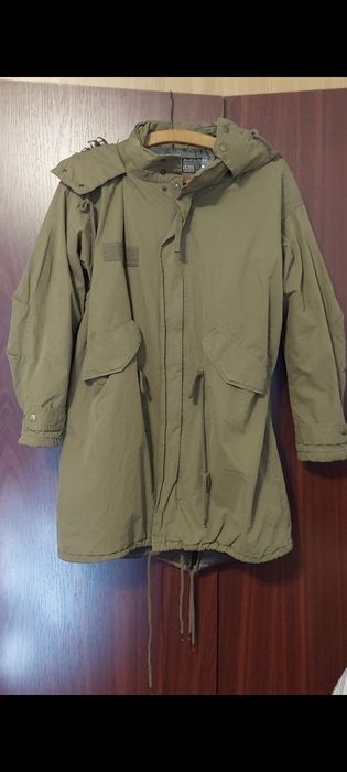 Parka de barbati verde army cu gluga Saint & Mortals