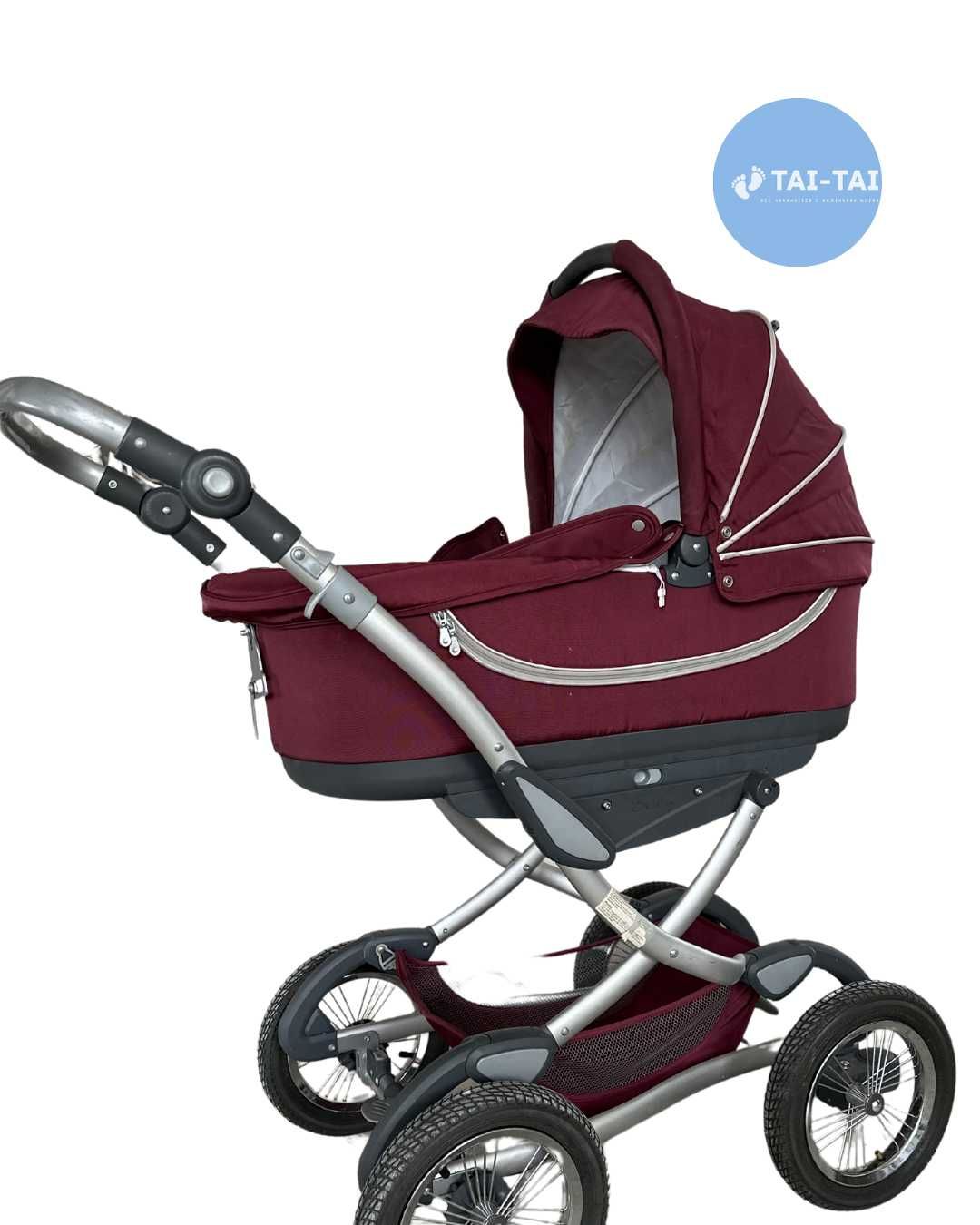 Коляска Geoby Baby C706 бардовая