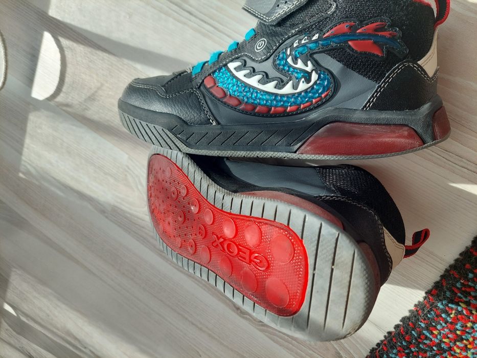 Ghete piele naturala GEOX RESPIRA, 37, cu leduri