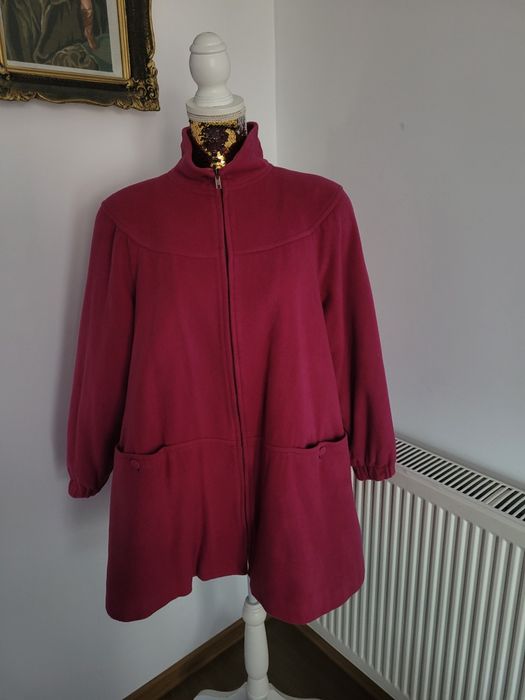 Palton de lana roz NOU