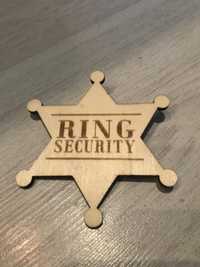 Дървена значка за сватба - Ring security