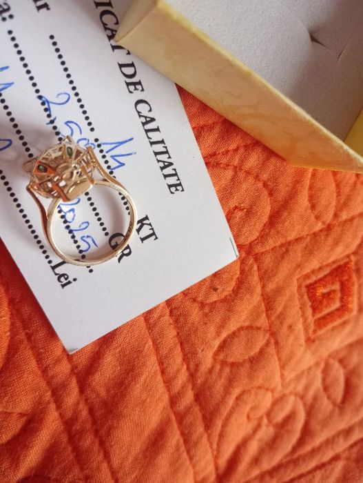 Inel aur nou pantera 14 k