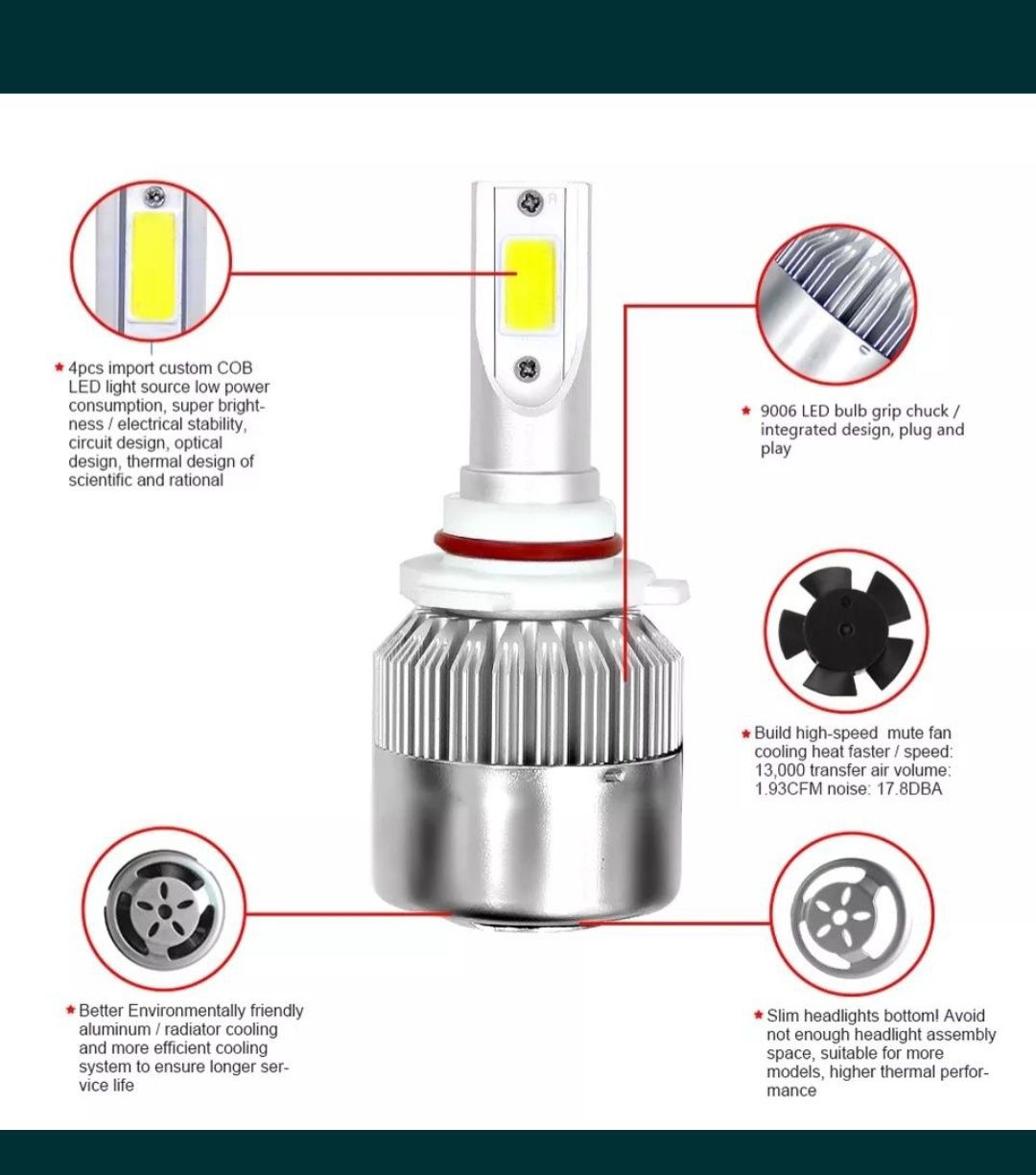 Becuri auto led h11