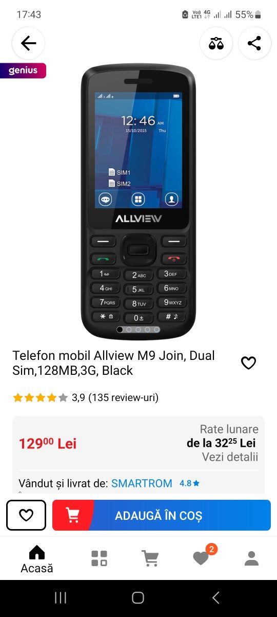 Telefon M9 join utilizat 3g