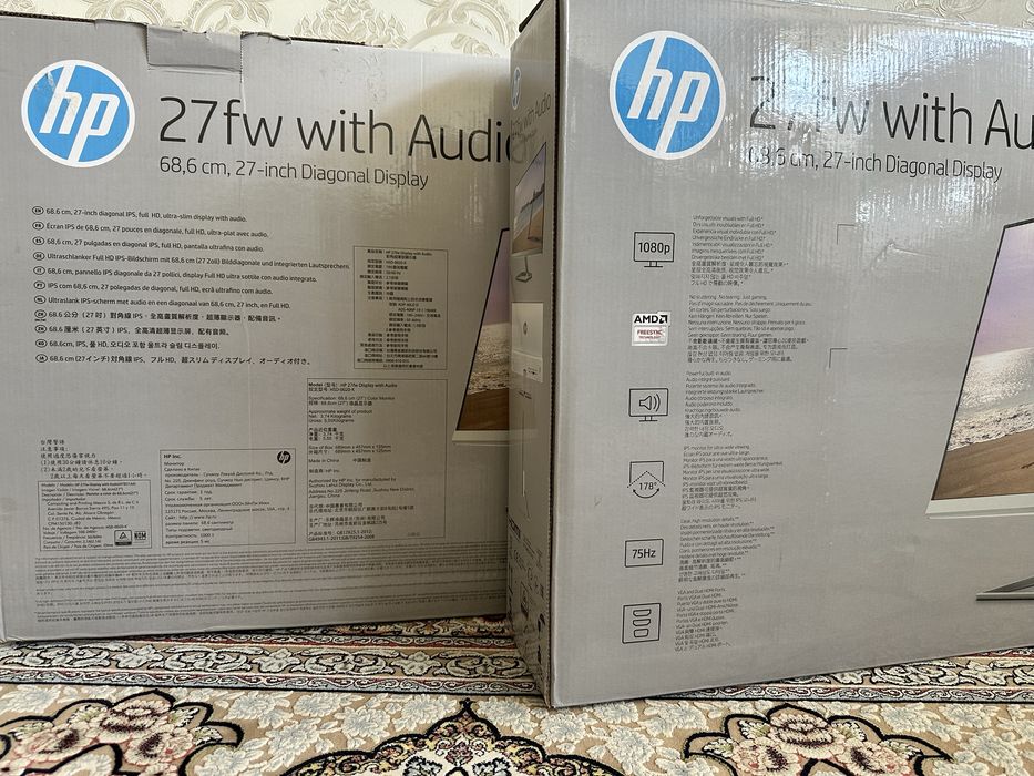 2 монитора HP 27 fw with Audio