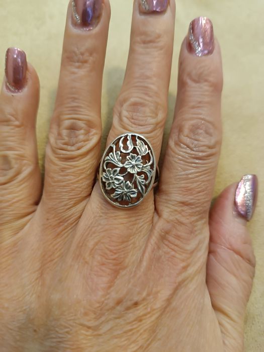 Сребърни пръстени голям размер