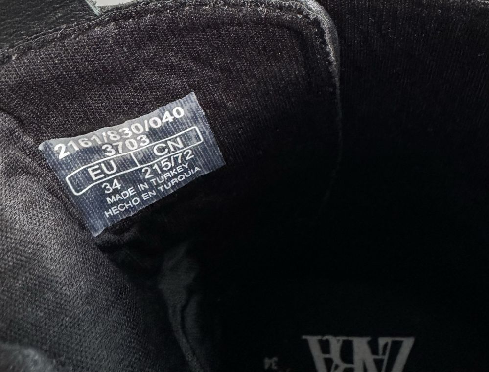 Боти Zara тип кубинки N 34 за момиче
