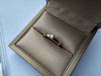 Inel Aur 18K cu Diamant 0.30 ct , certificat IGI , nou