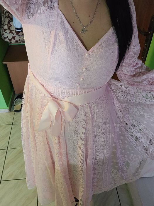 Rochie de ocazie roz m 38