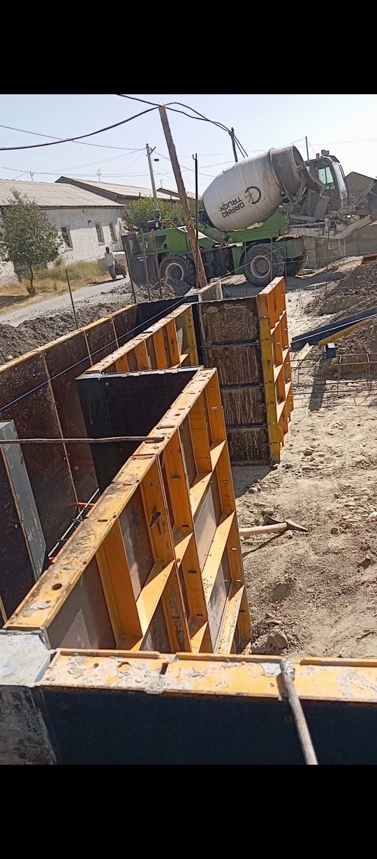 Karmiks beton quyish xizmati styashka fundament quyamiz Payariq Jomboy