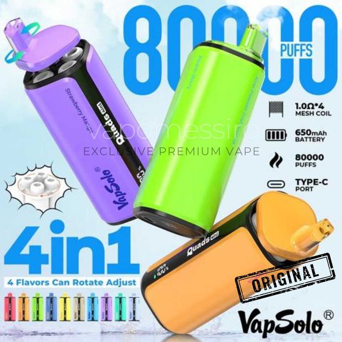 Vapsolo Quads Vape 4 in 1 Superior 80.000 puffs !