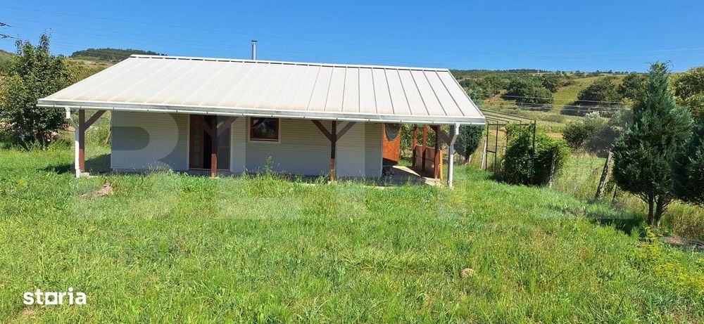 Teren 1000 mp intravilan cu constructie metalica de 66 mp