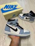 Adidasi Air Jordan 1 High OG University Blue PIELE Naturala 2025 | NOU