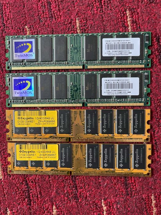 Memorie ram ddr zeppelin twinmos