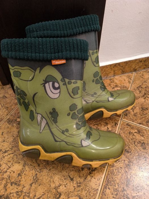 Детски гумени ботуши с мека подплата, размер 32/33