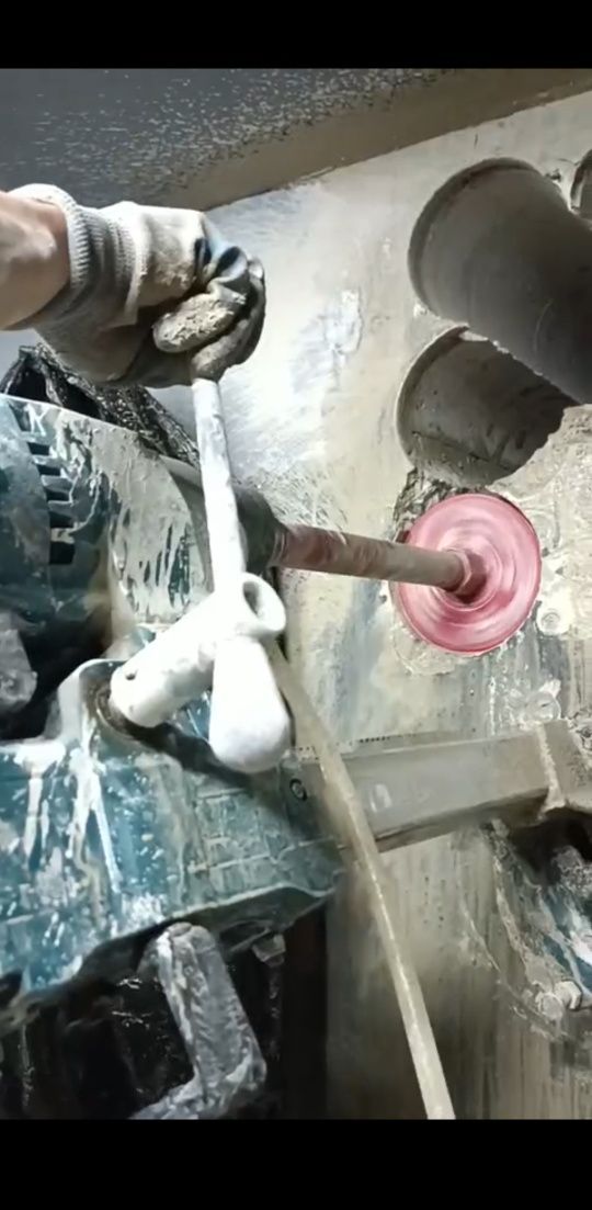 Бурение алмазное мокрое и сухое