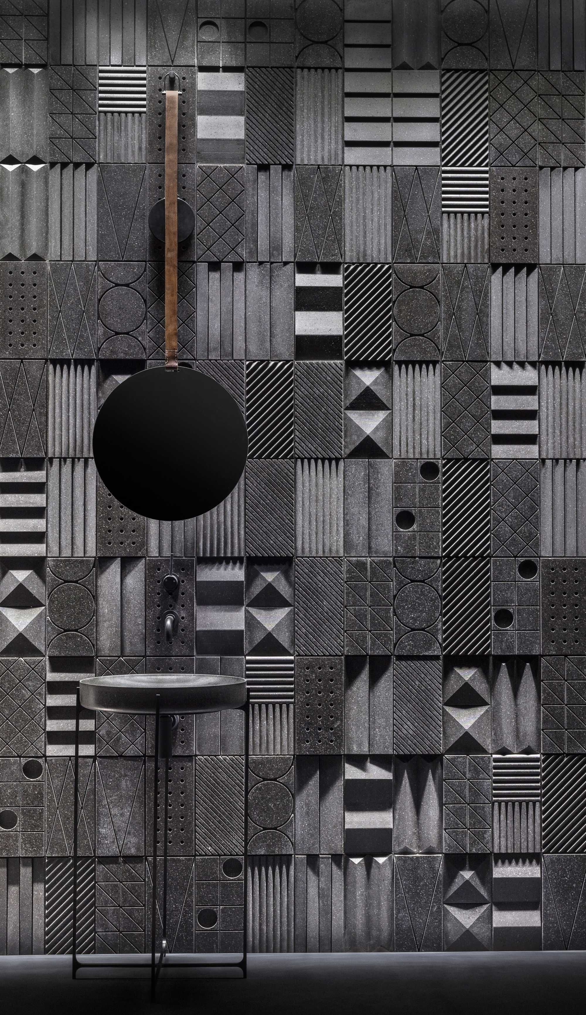 Декоративни 3D панели - 3д гипсови панели, облицовки за стени, 0082