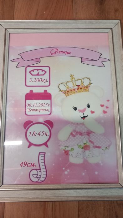 Визитка за бебе .