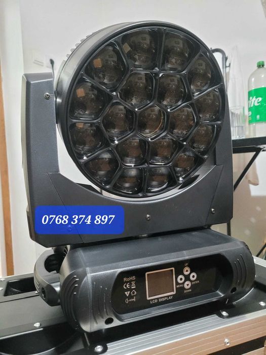 Wash 19x40W, RGBW, Zoom, Bee Eye, 760W lumini scena noi cu garantie
