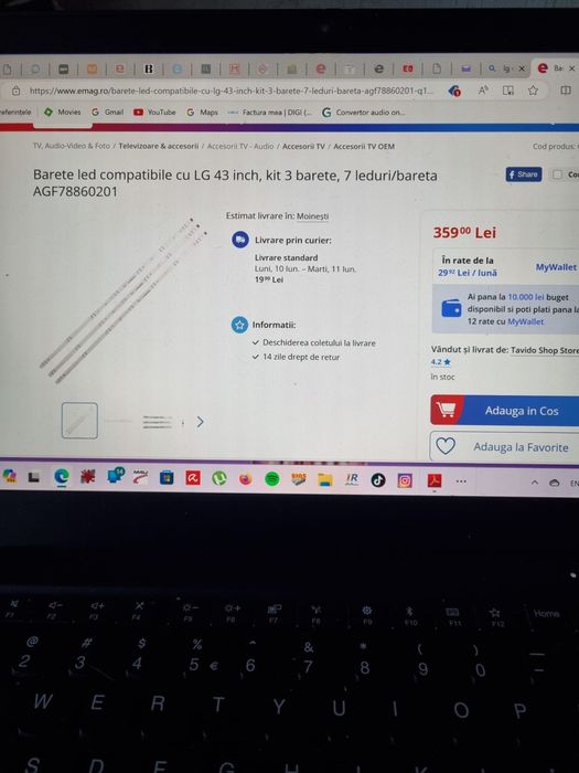 Barete led TV marca LG