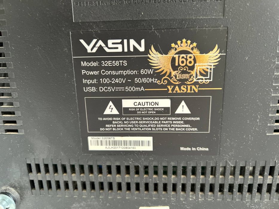 Телевизор yasin32 smart emas