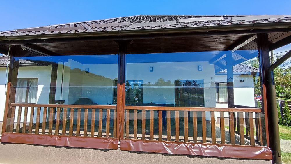 Sisteme Folie Transparenta.Rulou casetat, Rulou simplu, Panou cu bride