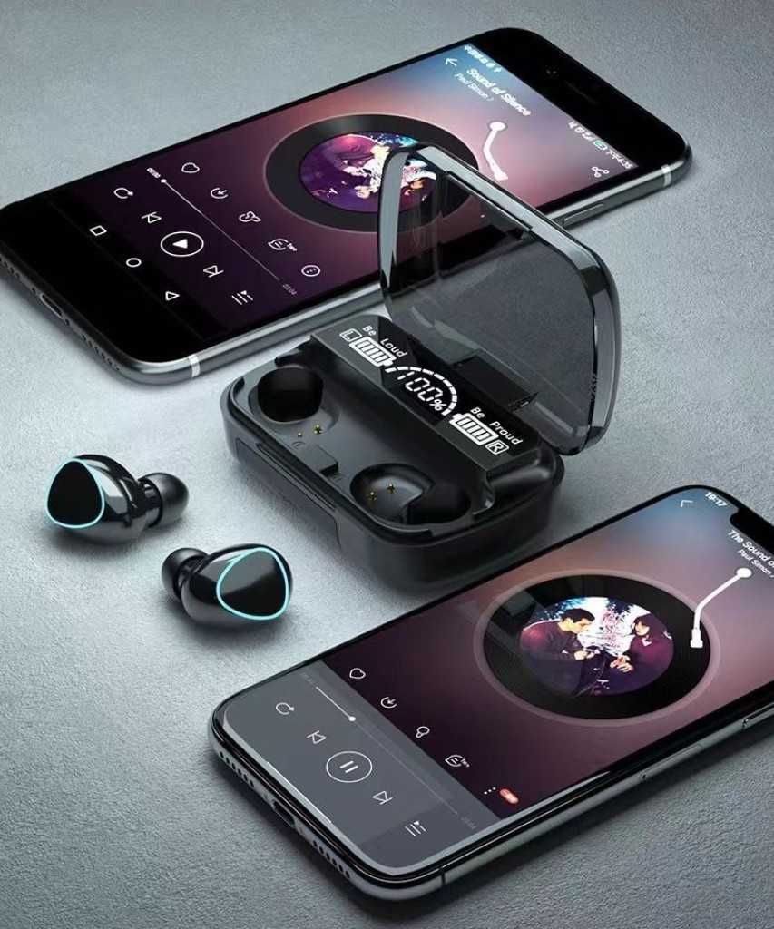 Качествени Bluetooth слушалки M10 ,Безжични слушалки с докинг станция