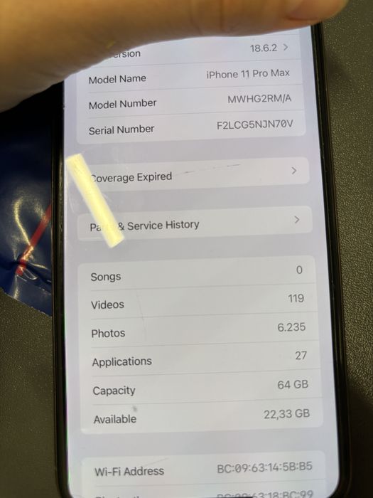 Iphone 11 pro max 64 gb