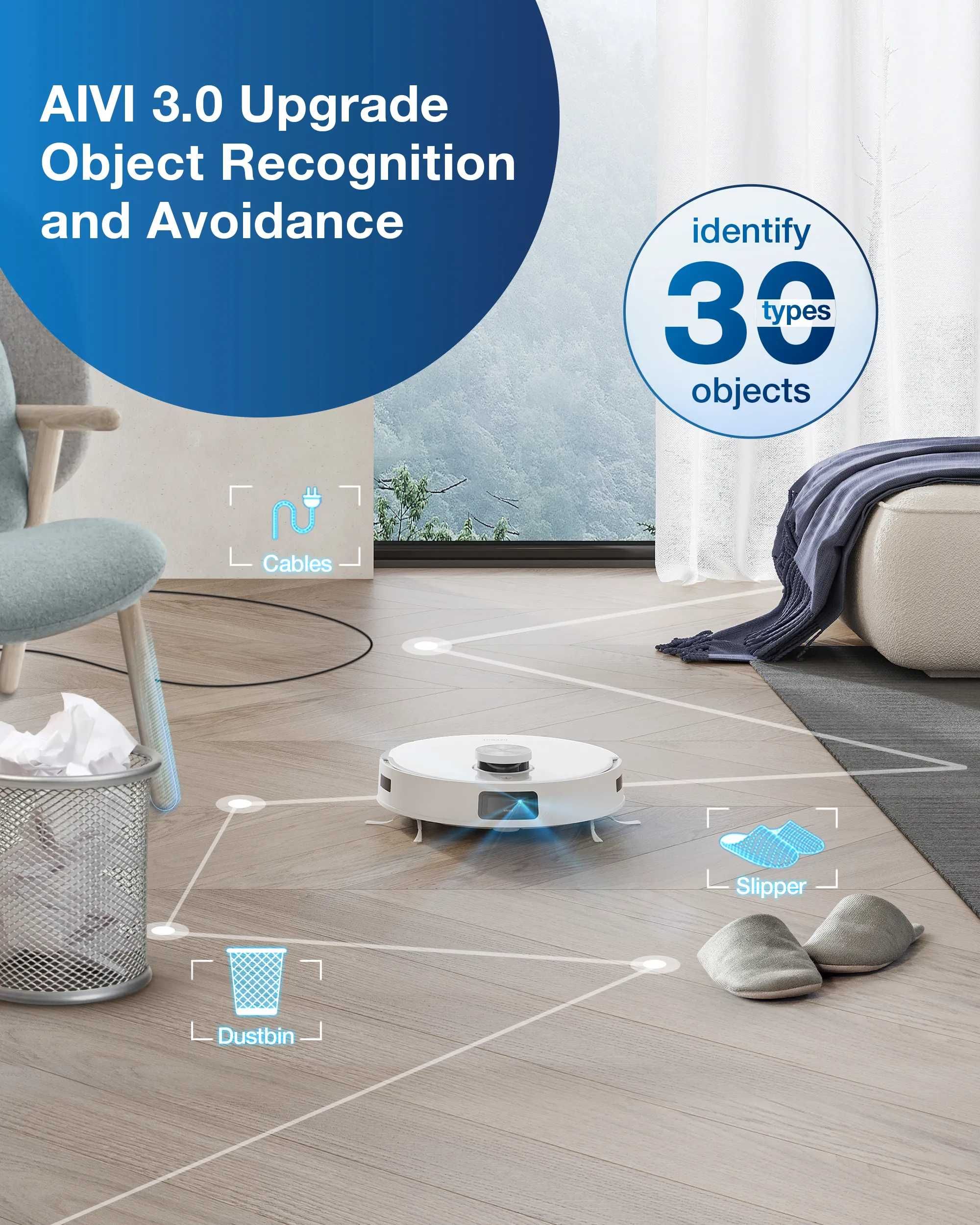 Aspirator robot Ecovacs Deebot X1 e Omni