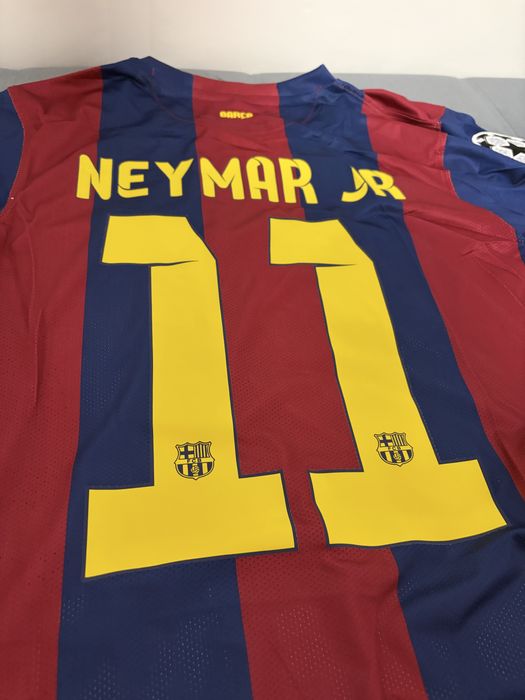 tricou fotbal jersey retro Barcelona Neymar jr UCL Final 2015
