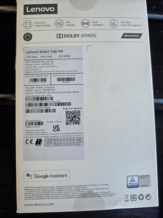LENOVO Smart Tab M8